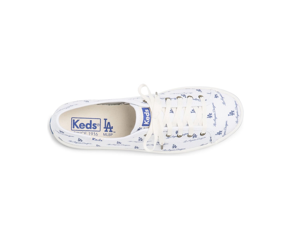 Keds Womens Sneakers White/Blue - Kickstart MLB® - 529RIHDTS